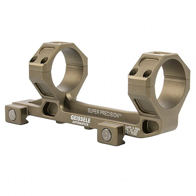 Geissele Automatics Geissele Super Precision Scope Mount 34MM Desert Dirt Color (Mark 6), for SR-25 05-330S - Geissele Automatics