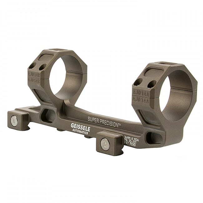 Geissele Automatics Geissele Super Precision Scope Mount 34MM Desert Dirt Color (CQBSS), for SR-25 05-331S - Geissele Automatics