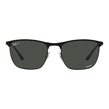 Ray-Ban Matte Black on Black Polar Dark Grey 0RB3686-186K857