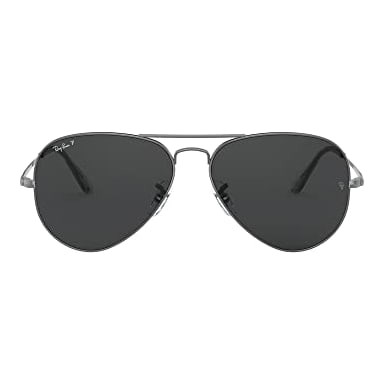 Ray-Ban Aviator Metal II Gunmetal Black Polar 0RB3689-0044862 - Ray-Ban