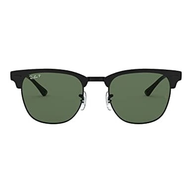 Ray-Ban Clubmaster Metal Matte Black on Black G-15 Green Polar 0RB3716-1865851 - Ray-Ban