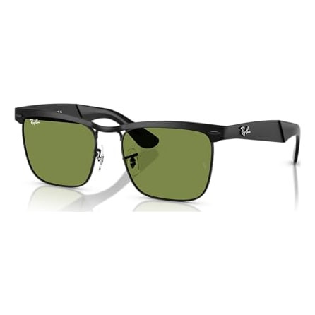 Ray-Ban Wayfarer Glasses Deluxe Matte Black Green 0RB3875-0064E56 - Ray-Ban