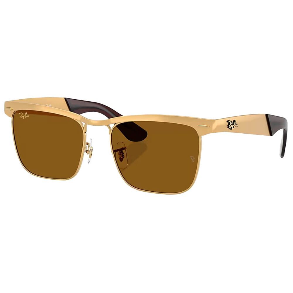 Ray-Ban Wayfarer Glasses Deluxe Sandblasted Legend Gold Brown 0RB3875-92763156 - Ray-Ban