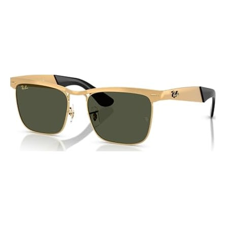 Ray-Ban Wayfarer Glasses Deluxe Sandblasted Legend Gold Green 0RB3875-92763356 - Ray-Ban