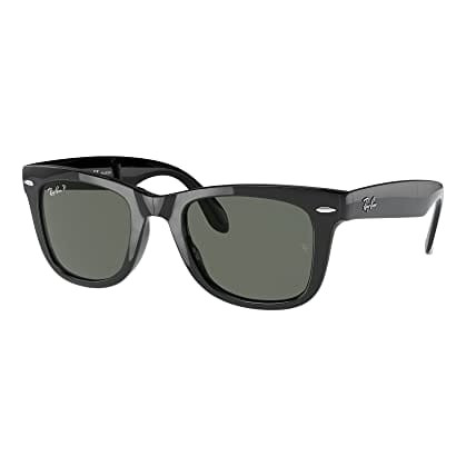 Ray-Ban Folding Wayfarer Glasses Black G-15 Green Polar 0RB4105-6015850 - Ray-Ban