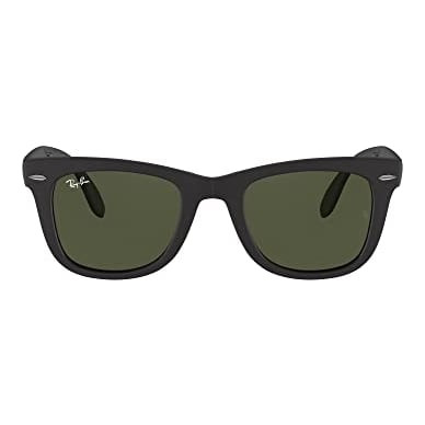 Ray-Ban Folding Wayfarer Glasses Matte Black G-15 Green 0RB4105-601S54 - Ray-Ban