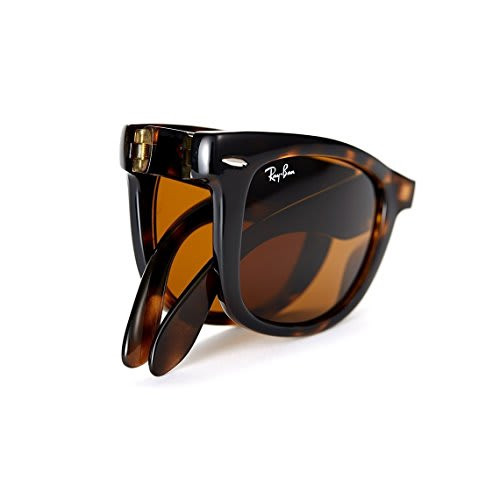 Ray-Ban Folding Wayfarer Glasses Light Havana B-15 Brown 0RB4105-71050 - Ray-Ban