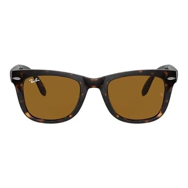 Ray-Ban Folding Wayfarer Glasses Light Havana B-15 Brown 0RB4105-71054 - Ray-Ban