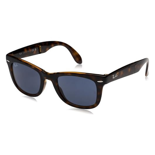 Ray-Ban Folding Wayfarer Glasses Havana Dark Grey 0RB4105-710B150 - Ray-Ban