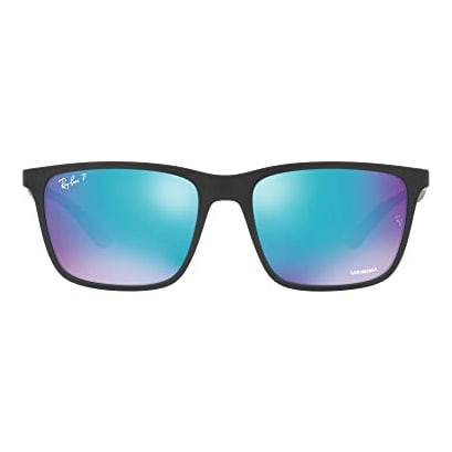 Ray-Ban Matte Black Green Mirror Blu Polar 0RB4385-601SA158 - Ray-Ban