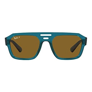 Ray-Ban Corrigan Transparent Light Blue Dark Brown Polar 0RB4397-66838354 - Ray-Ban