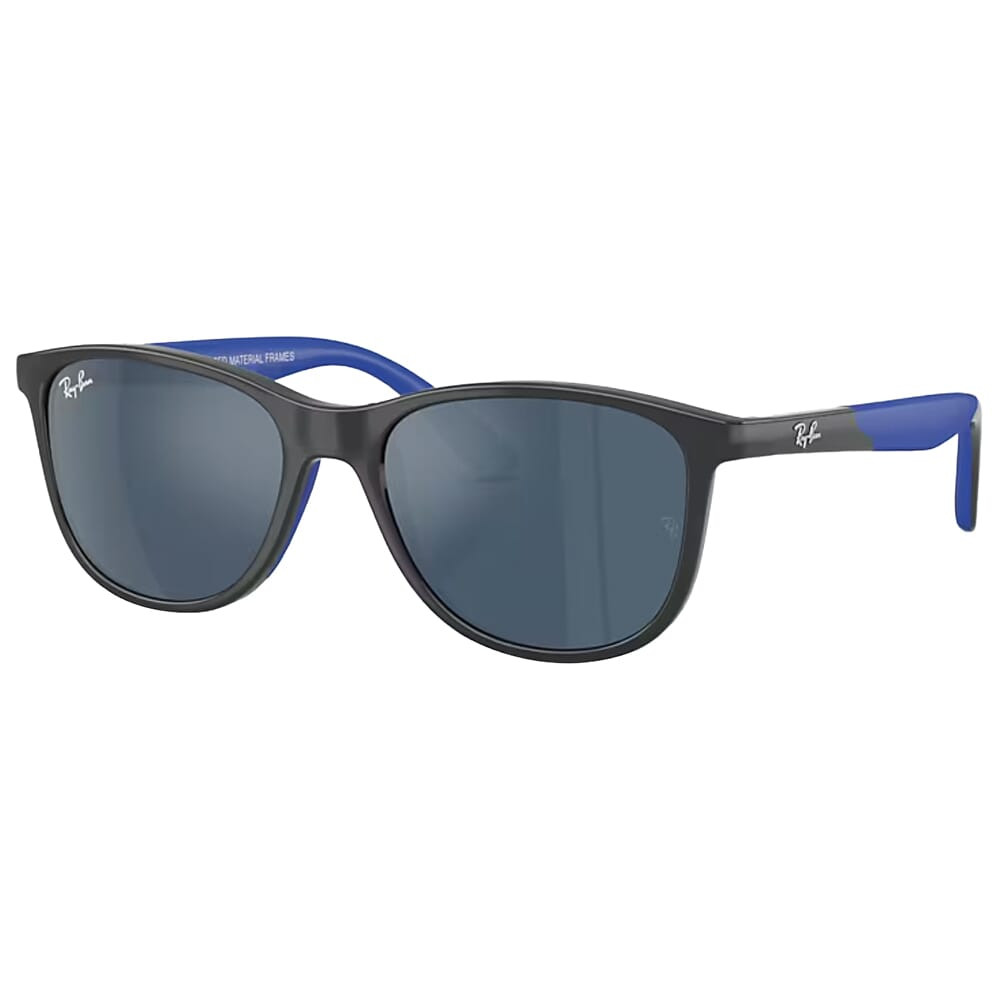 Ray-Ban Grey on Rubber Blue Dark Blue Mirror Blue 0RJ9077S-71515549 - Ray-Ban