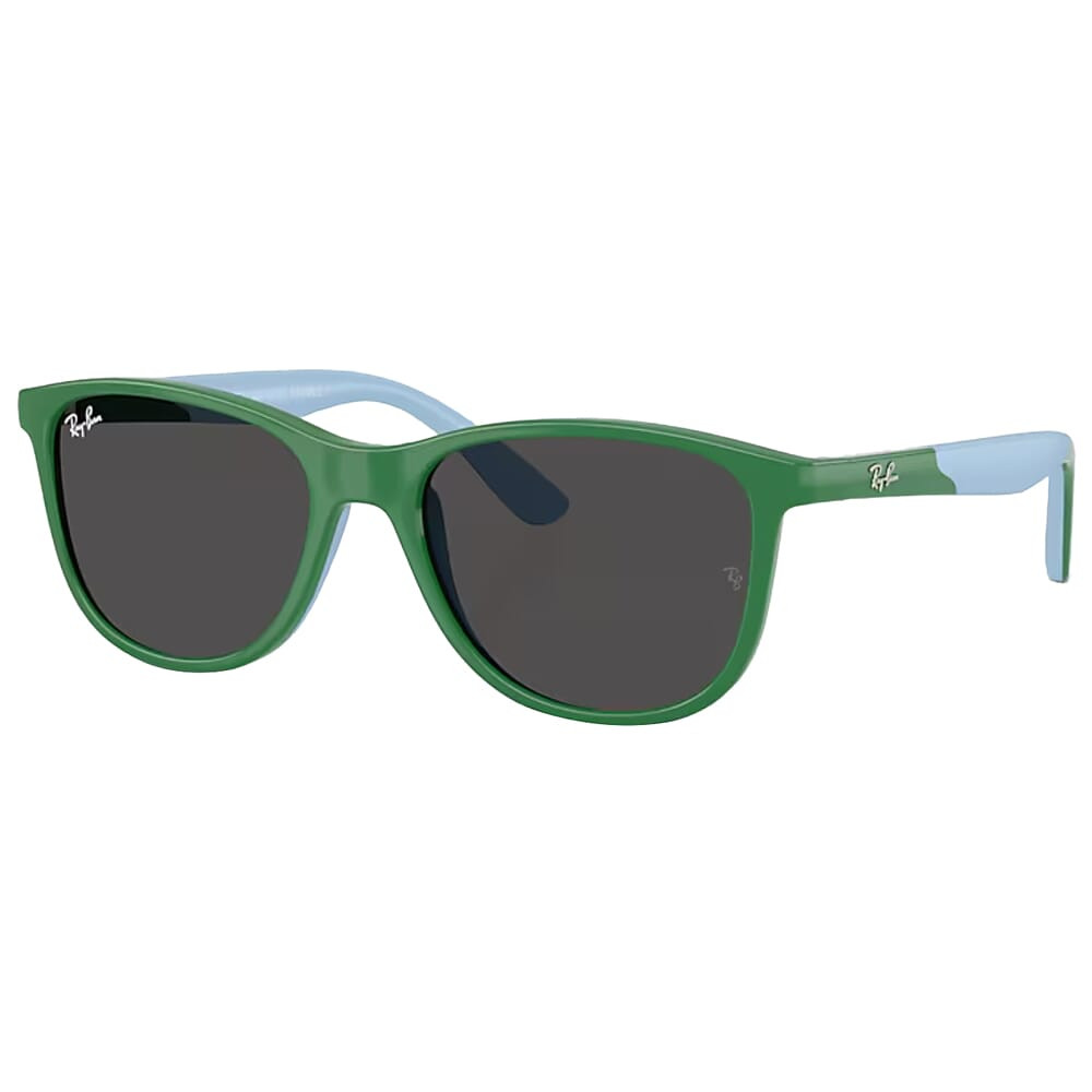 Ray-Ban Green on Rubber Light Blue Dark Grey 0RJ9077S-71888749 - Ray-Ban