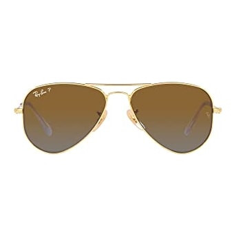 Ray-Ban Junior Aviator Arista Gradient Brown Polar 0RJ9506S-223T552 - Ray-Ban