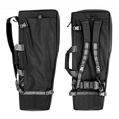 Desert Tech SRS BLK w/Backpack Straps Soft Case in Black - Desert Tech