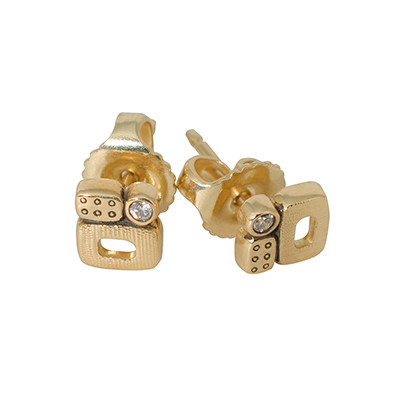 Alex Sepkus 18K and Diamond "Little Windows" Earrings E-170D - Alex Sepkus