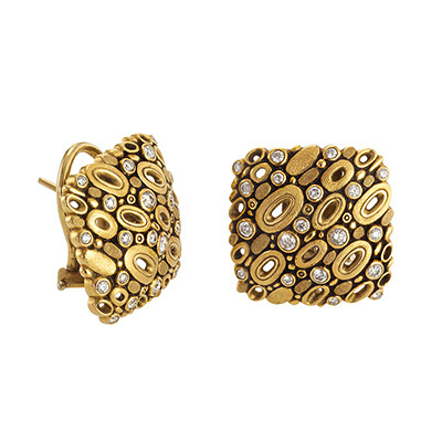Alex Sepkus 18K and Diamond "Flying Ovals" Earrings E-63 - Alex Sepkus