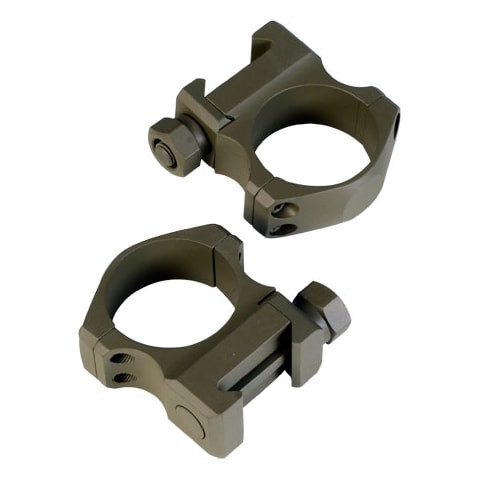 Eurooptic UltraLite 1.00 30mm Medium Flat Dark Earth Ring Set - Eurooptic