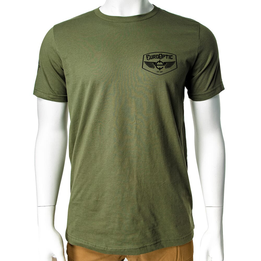 EuroOptic Brand T-Shirt Operator Military Green SS 3X-Large EO-TEE-6210-MG-OP-3XL, 3XL - Eurooptic