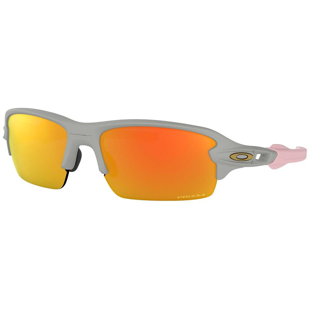 Oakley Flak XS Matte Cool Grey w/PRIZM Ruby Lenses OJ9005-0959 - Oakley