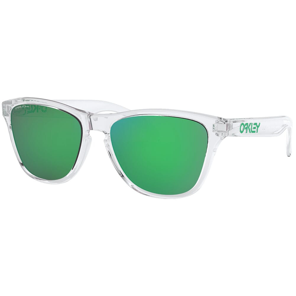 Oakley Frogskins Youth Fit Polished Clear w/PRIZM Jade Lenses OJ9006-1853 - Oakley