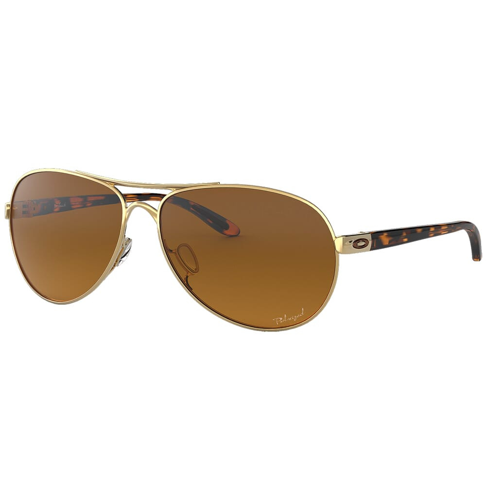 Oakley Feedback Polished Gold w/Brown Gradient Polarized Lenses OO4079-11 - Oakley