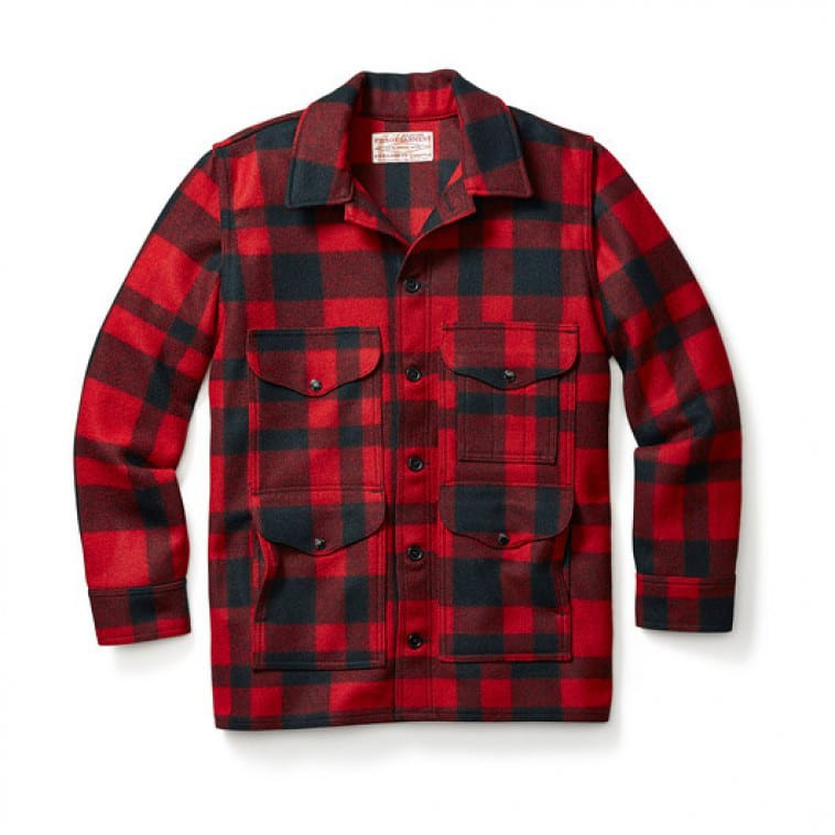Filson Mackinaw Crusier (Ak Fit) RedBlack XL FCO-018879 FIL-10043-RedBlack-XL Jacket in Red/black - Filson