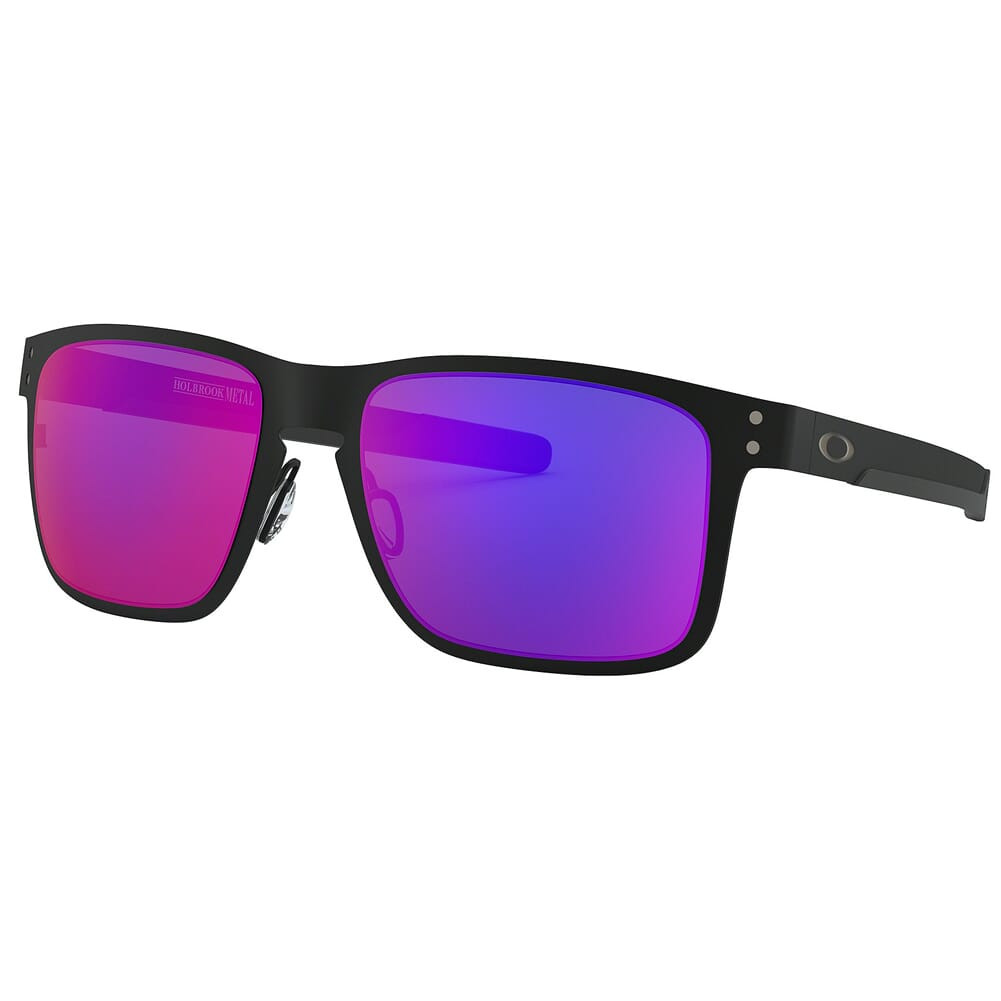 Oakley Holbrook Metal Matte Black w/Red Iridium Lenses OO4123-0255 - Oakley