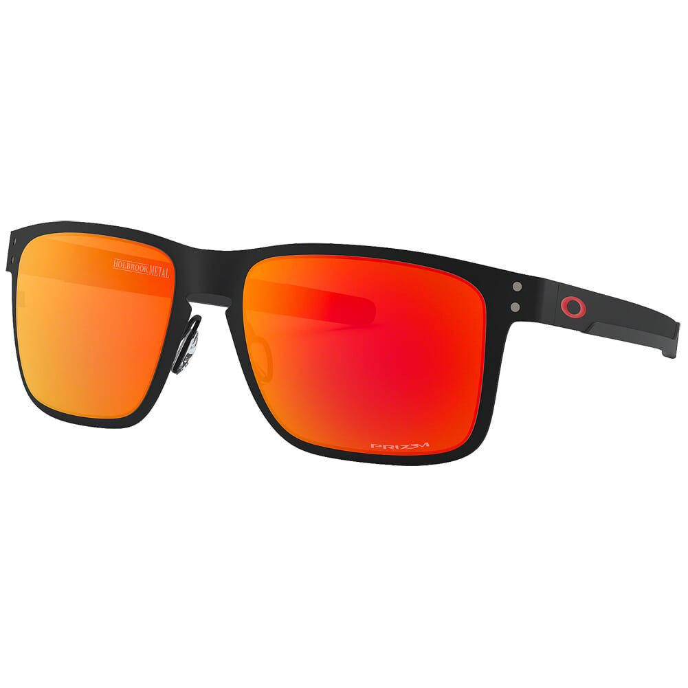 Oakley Holbrook Metal Matte Black w/PRIZM Ruby Lenses OO4123-1255 - Oakley