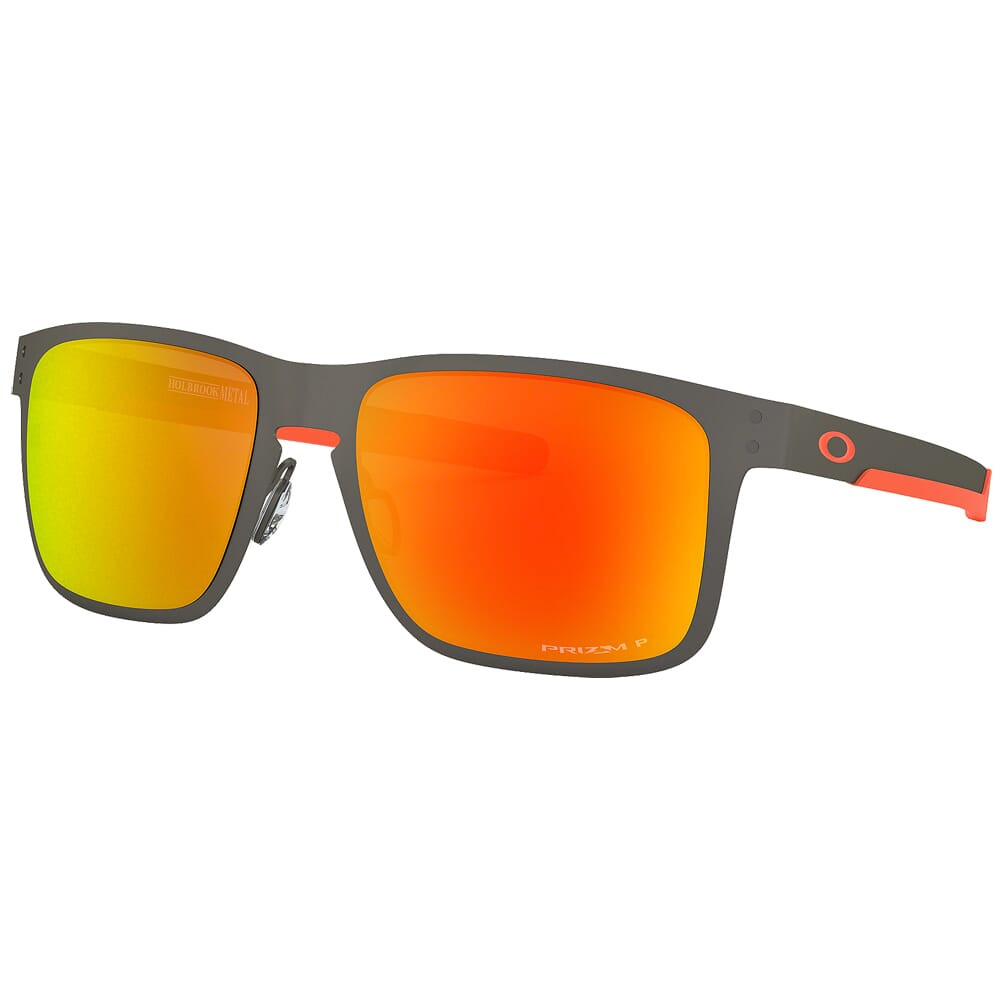 Oakley Holbrook Metal Matte Gunmetal w/PRIZM Ruby Polarized Lenses OO4123-2255 - Oakley