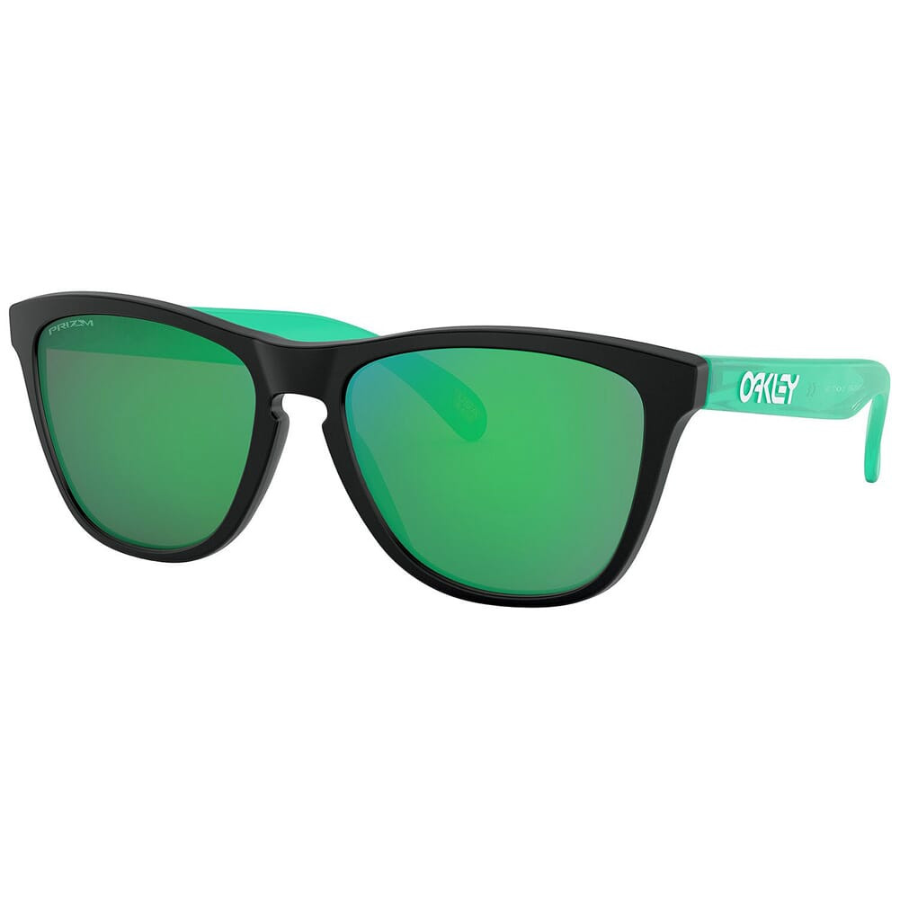 Oakley Frogskins Matte Black/Translucent Green w/PRIZM Jade Lenses OO9013-I455 - Oakley