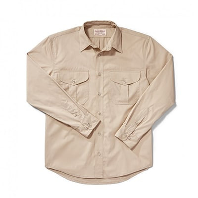 Filson Filson'S Feather Cloth Shirt DesertTan XS FCO-013495 FIL-10761-DesertTan-XS|FIL-10761-DesertTan-XS - Filson