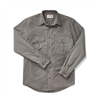 Filson Filson'S Feather Cloth Shirt LightOlive XS FCO-013487 FIL-10761-LightOlive-XS|FIL-10761-LightOlive-XS - Filson