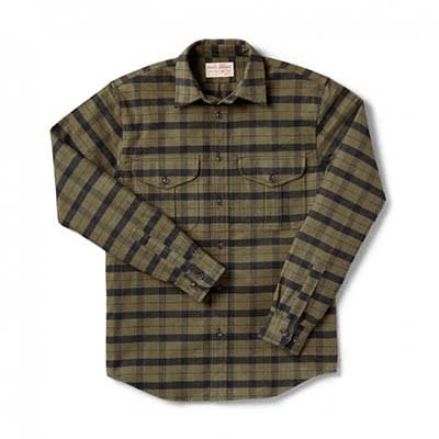 Filson Alaskan Guide X-Long Otter Green/Black Shirt FIL-12007-OtGnBlack-M-LONG, Medium - Filson