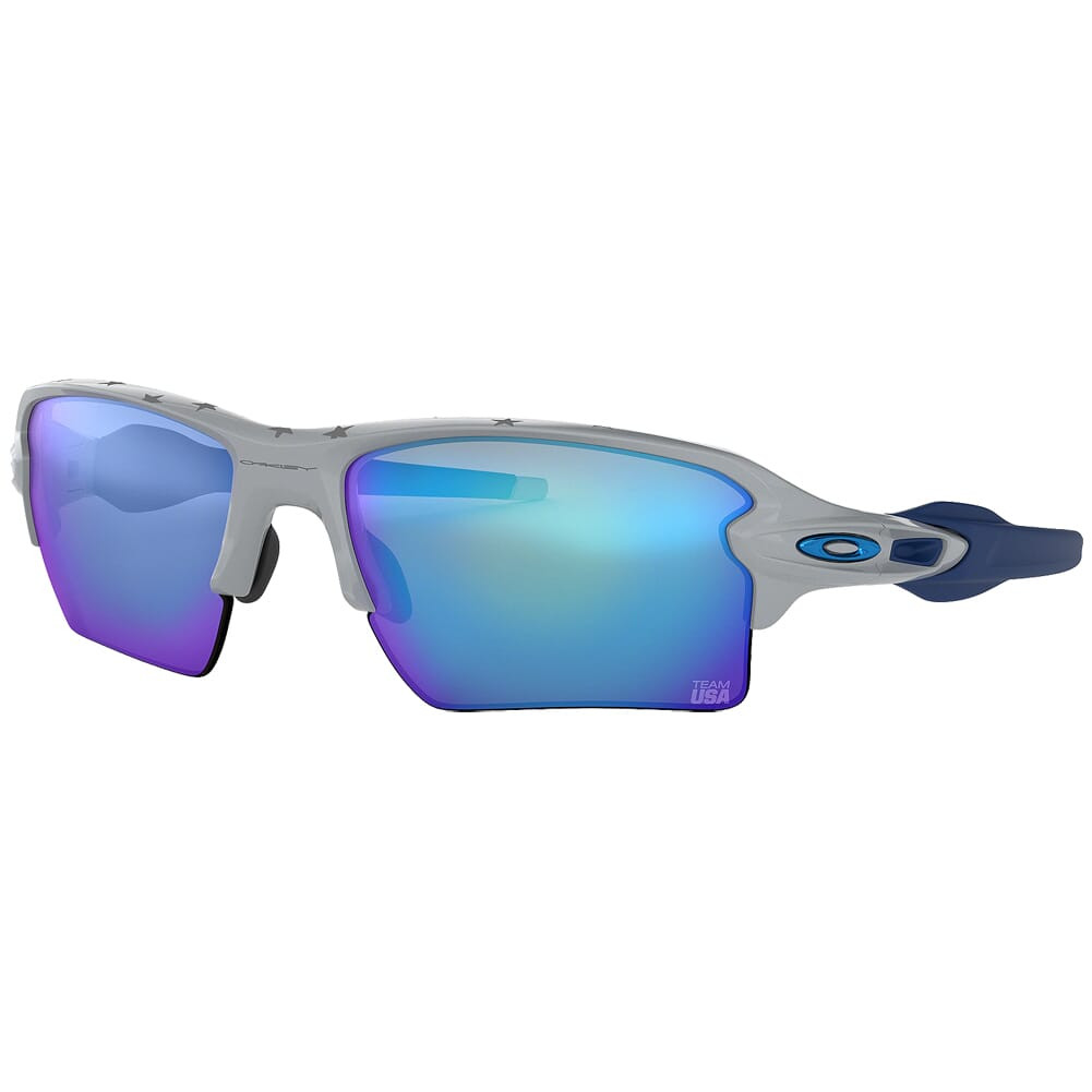 Oakley Flak 2.0 XL Team USA Grey w/PRIZM Sapphire Lenses OO9188-8959 - Oakley