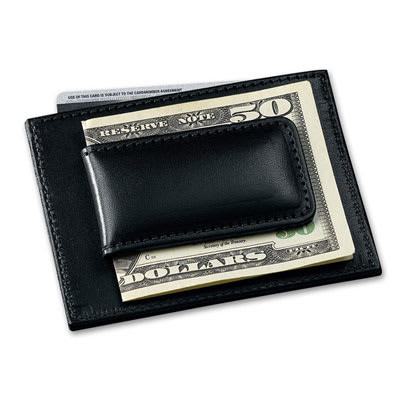 Filson Money Clip w/Credit Card Case BL OS in Black - Filson
