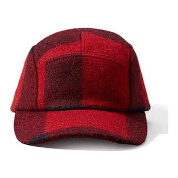 Filson 5 Panel Cap Red Black 30236 in Red/black Plaid - Filson