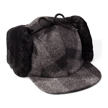 Filson Double Mackinaw Cap GrayBlack XXL FCO-015487 FIL-60041-GrayBlack-XXL in Gray Black - Filson