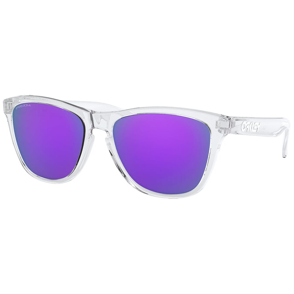 Oakley Frogskins (A) Polished Clear w/PRIZM Violet Lenses OO9245-9654 - Oakley