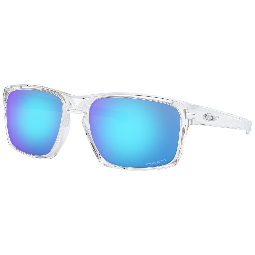 Oakley Sliver Polished Clear w/PRIZM Sapphire Lenses OO9262-4757 - Oakley