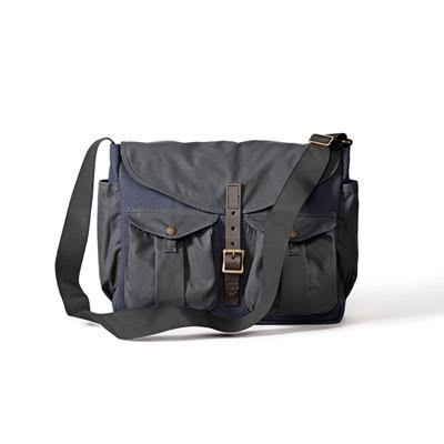 Filson Game Bag Messenger Navy/Orange in Navy/blaze Orange - Filson