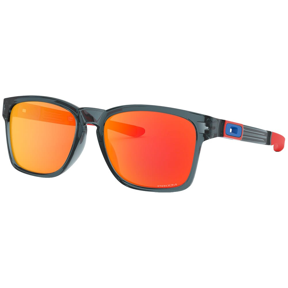 Oakley Catalyst Snapback Crystal Black w/PRIZM Ruby Lenses OO9272-2855 - Oakley