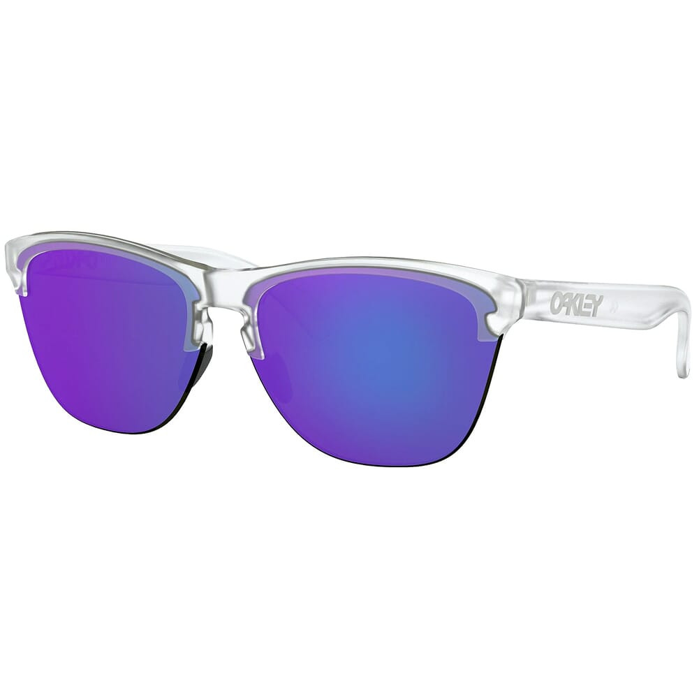Oakley Frogskins Lite Matte Clear w/Violet Iridium Lenses OO9374-0363 - Oakley
