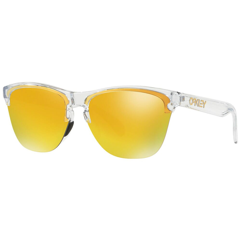 Oakley Frogskins Lite Polished Clear w/24K Iridium Lenses OO9374-1363 - Oakley