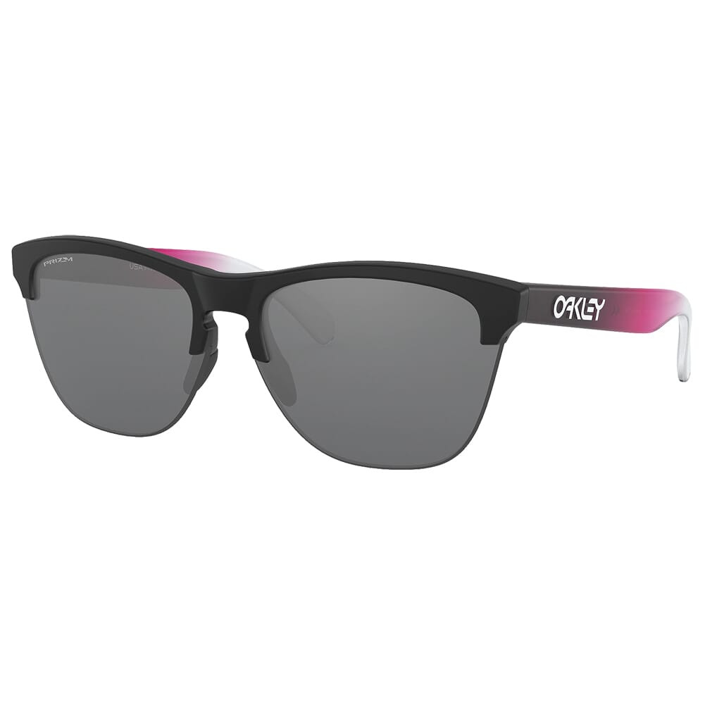 Oakley Frogskins Lite Ignite Pink Fade w/PRIZM Black Lenses OO9374-3263 - Oakley