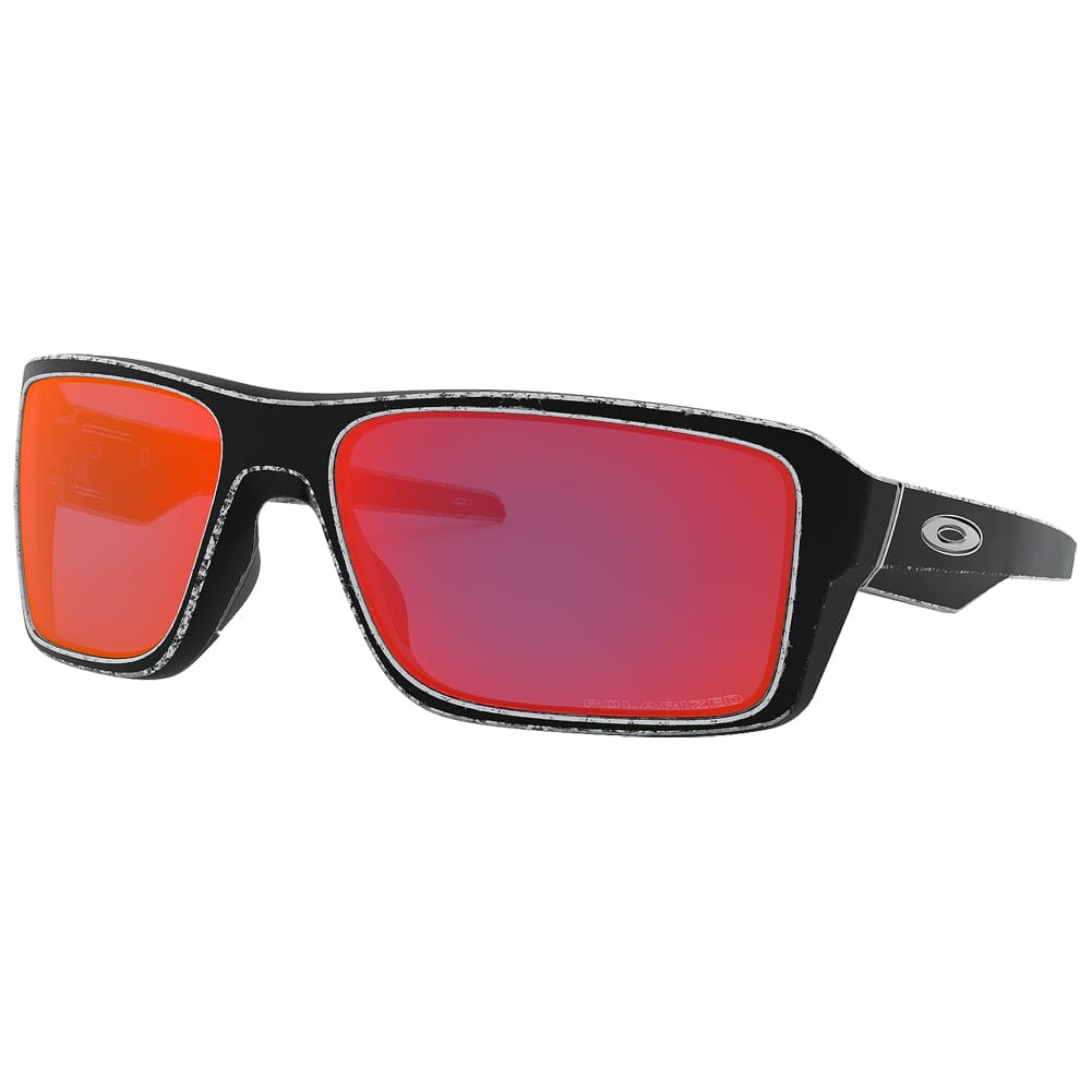 Oakley Double Edge Race Worn White w/Torch Iridium Polarized Lenses OO9380-2566 - Oakley
