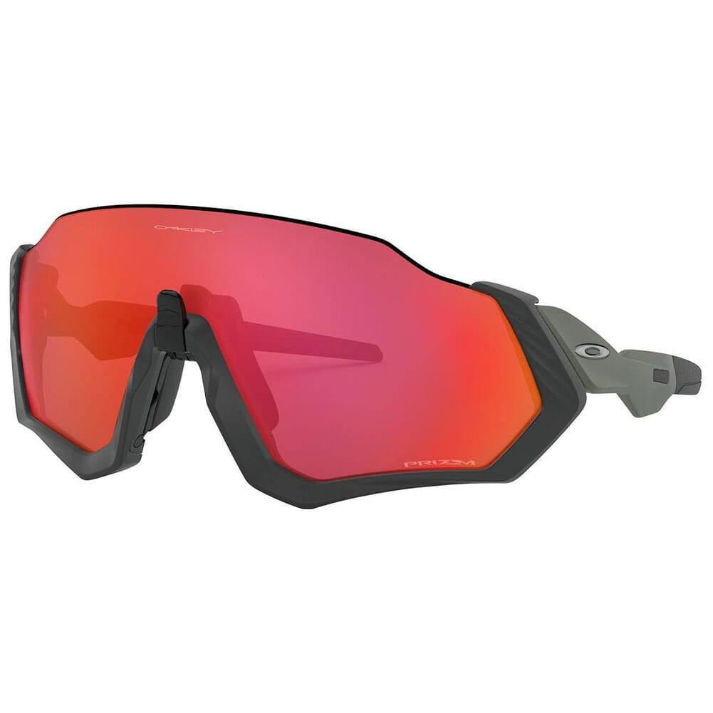 Oakley Flight Jacket Matte Steel w/PRIZM Trail Torch Lenses OO9401-1737 - Oakley