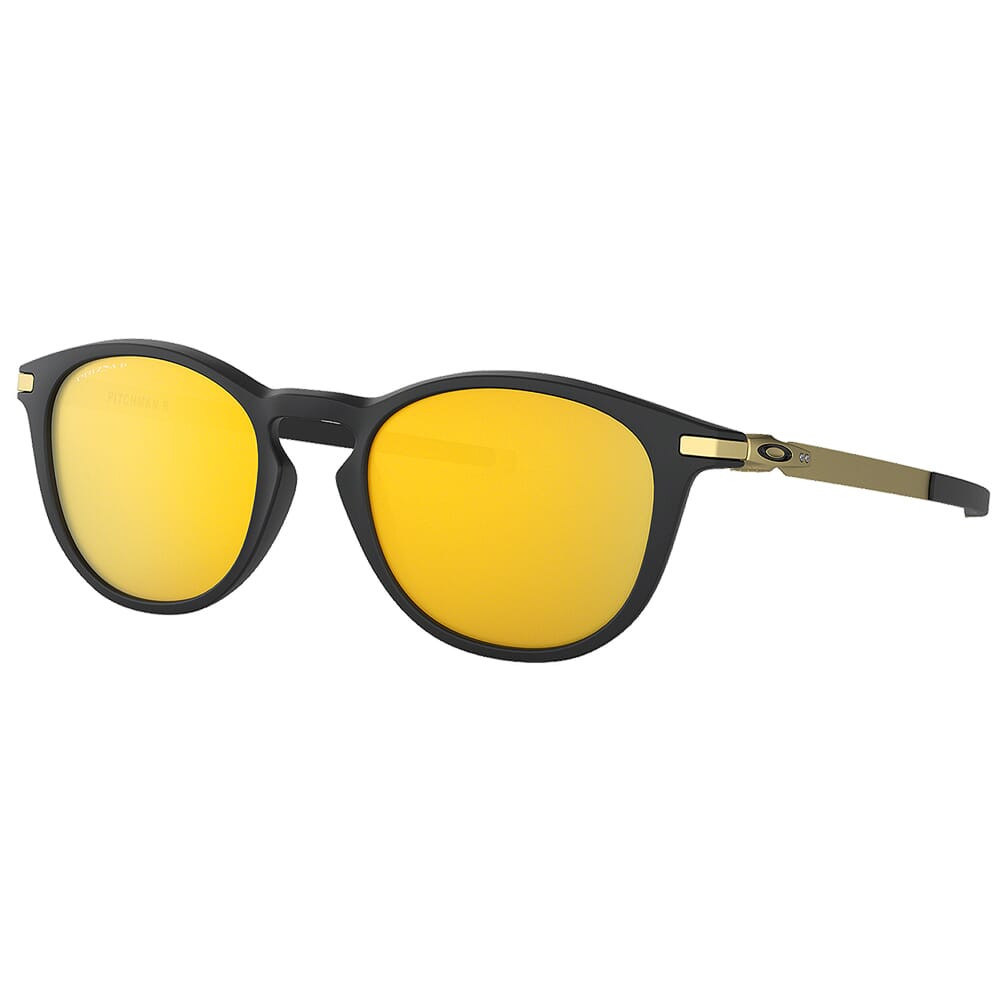 Oakley Pitchman R Satin Black/Gold w/PRIZM 24k Polarized Lenses OO9439-0950 - Oakley