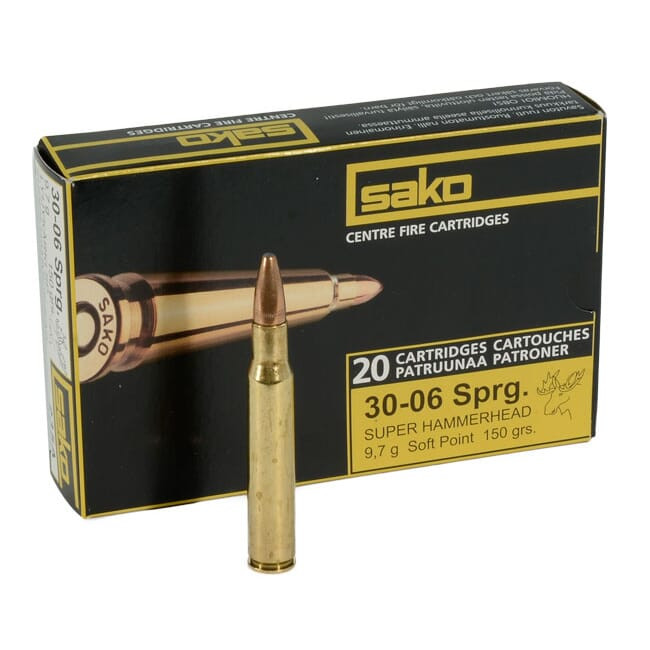 Sako 30-06 Sprg 150gr Super Hammerhead Rifle Ammunition - Sako
