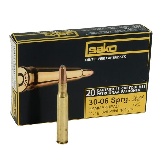 Sako 30-06 Sprg 180gr Hammerhead Rifle Ammunition - Sako